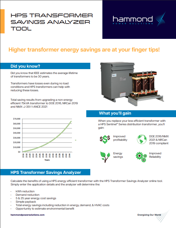 Energy Savings Analyzer Brochure