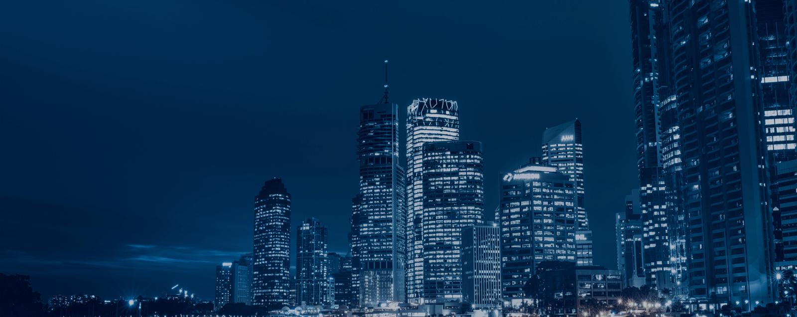 cityscape at night